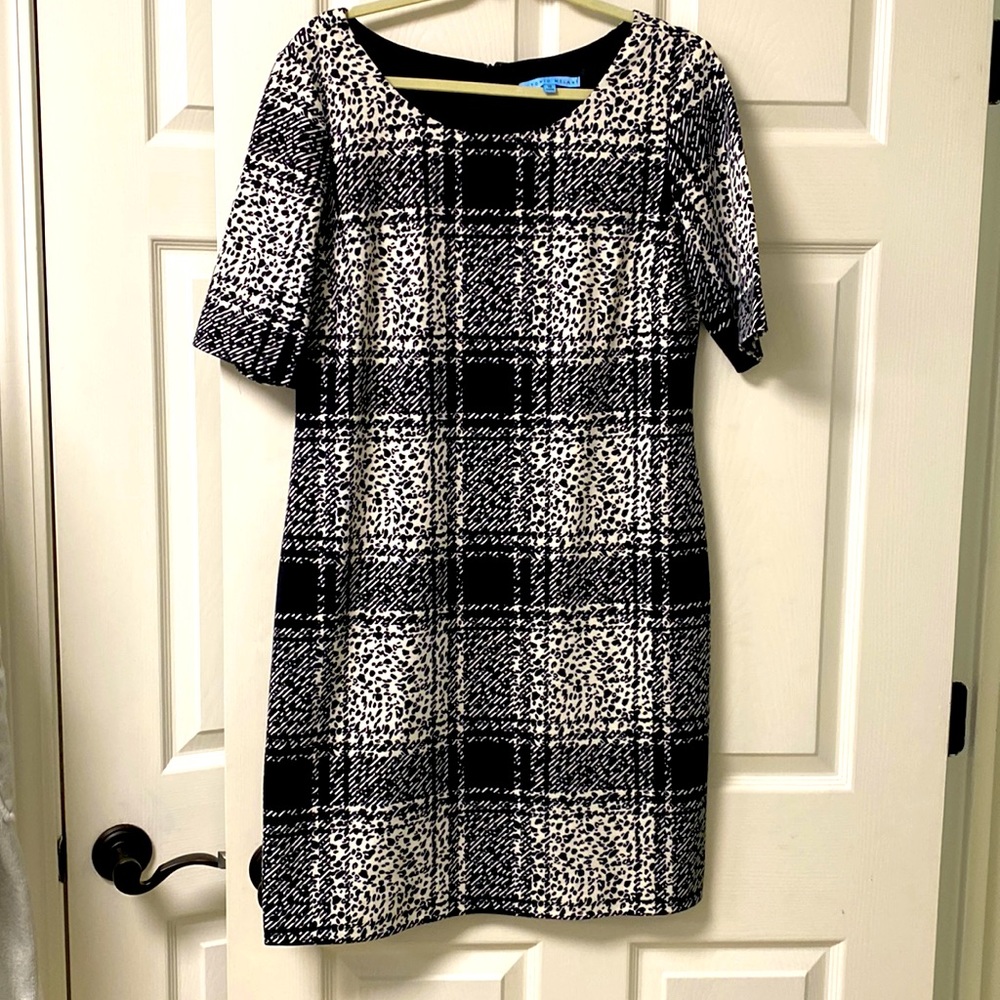 Antonio Melani Black & White Shift Dress